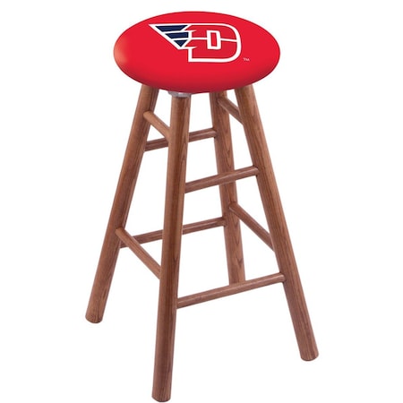 Holland Bar Stool Co Oak Counter Stool, Medium Finish, University of Dayton Seat RC24OSMed